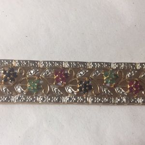 Multi gem bracelet